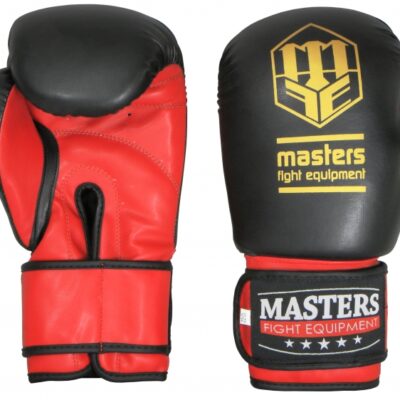 Rękawice bokserskie Masters RPU-3 czarno-czerwone