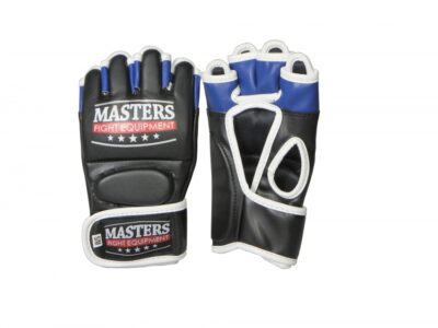 Rękawice MMA grapplingowe MASTERS GF-30A czarno-niebieskie