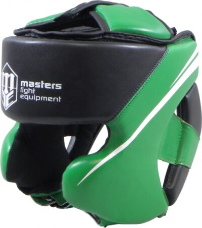 Kask bokserski sparingowy Masters KSTOP-PU-FT zielony
