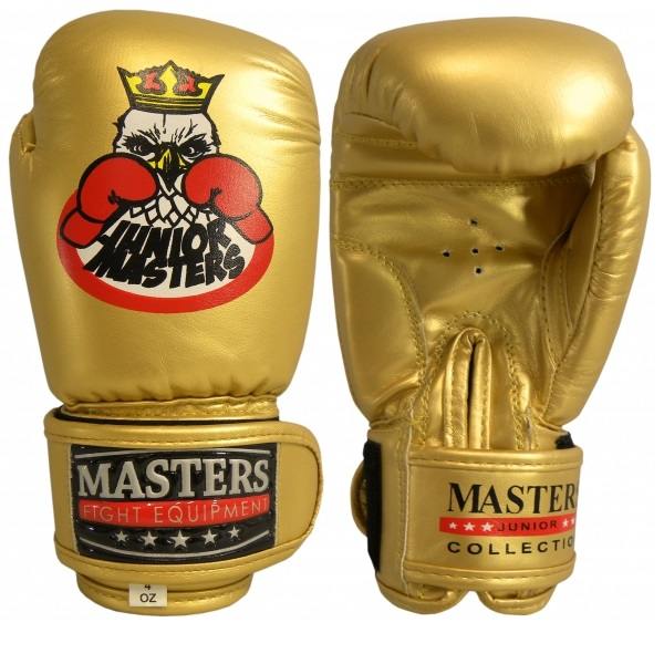 Rękawice bokserskie dla dzieci 4 oz Masters RPU-MJC złote 1