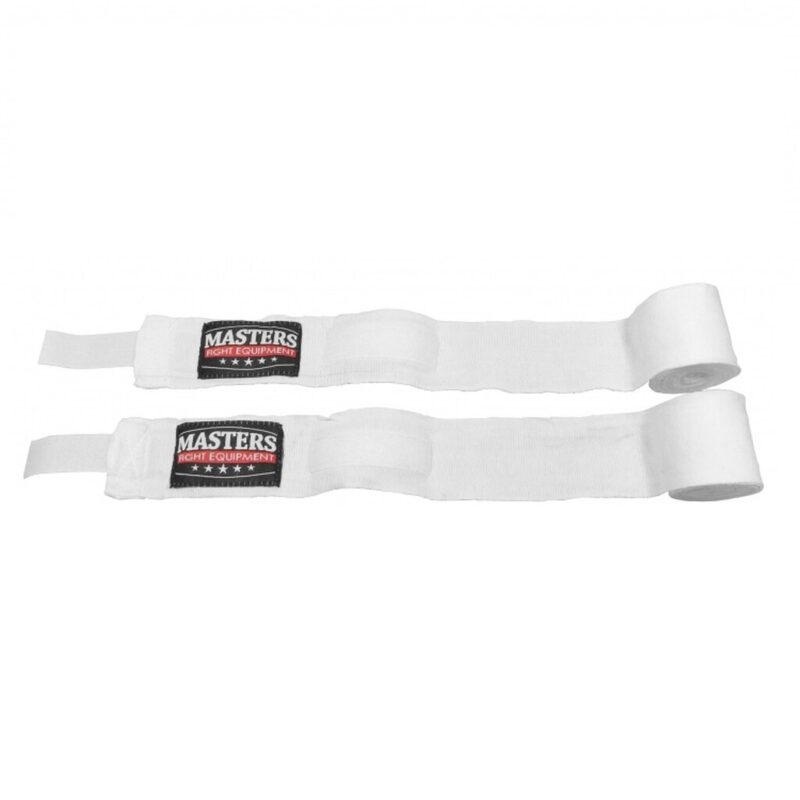 Bandaże bokserskie 4m elastyczne Masters BBE-4 białe