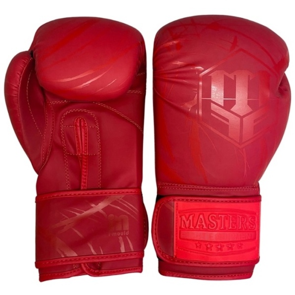 Czerwone rękawice bokserskie Masters RPU-RED/RED 10 oz